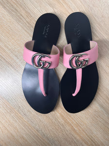 Gucci Thong Sandals With Double G