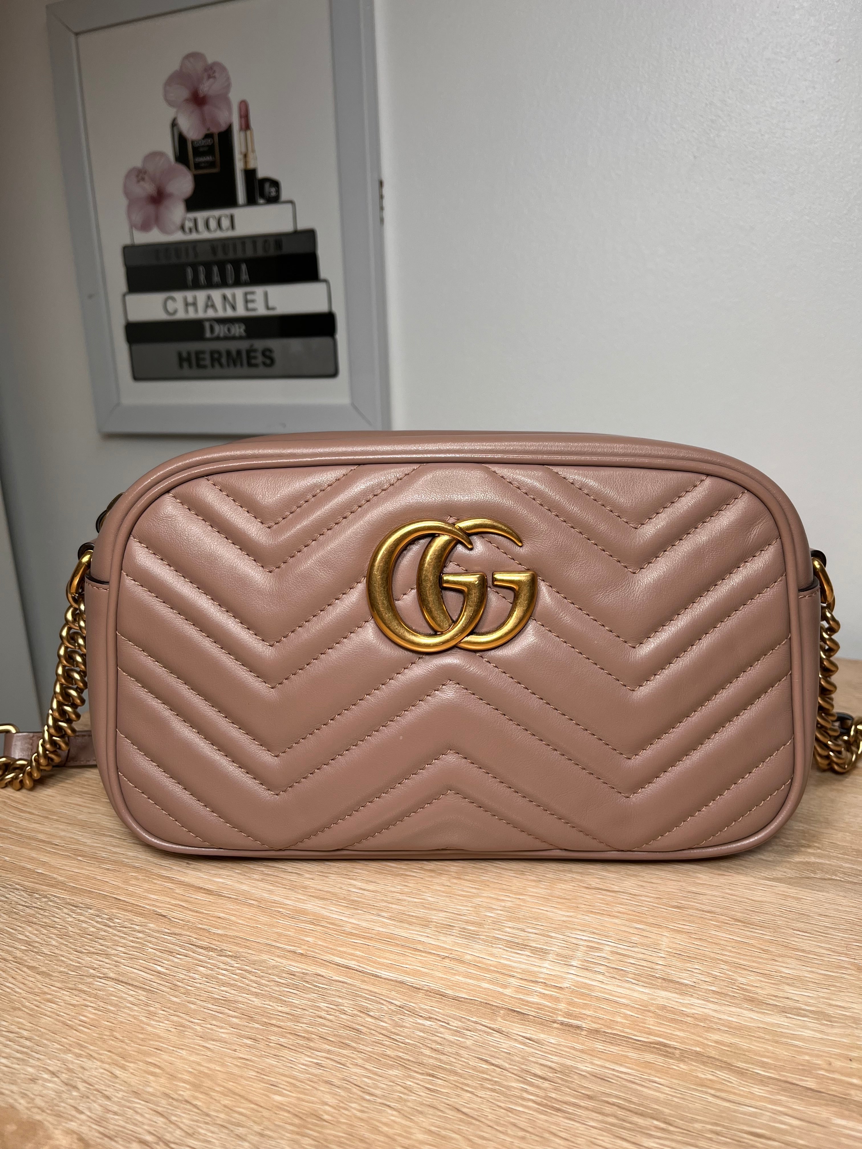 Gucci Marmont Dusty Pink Handbag Small