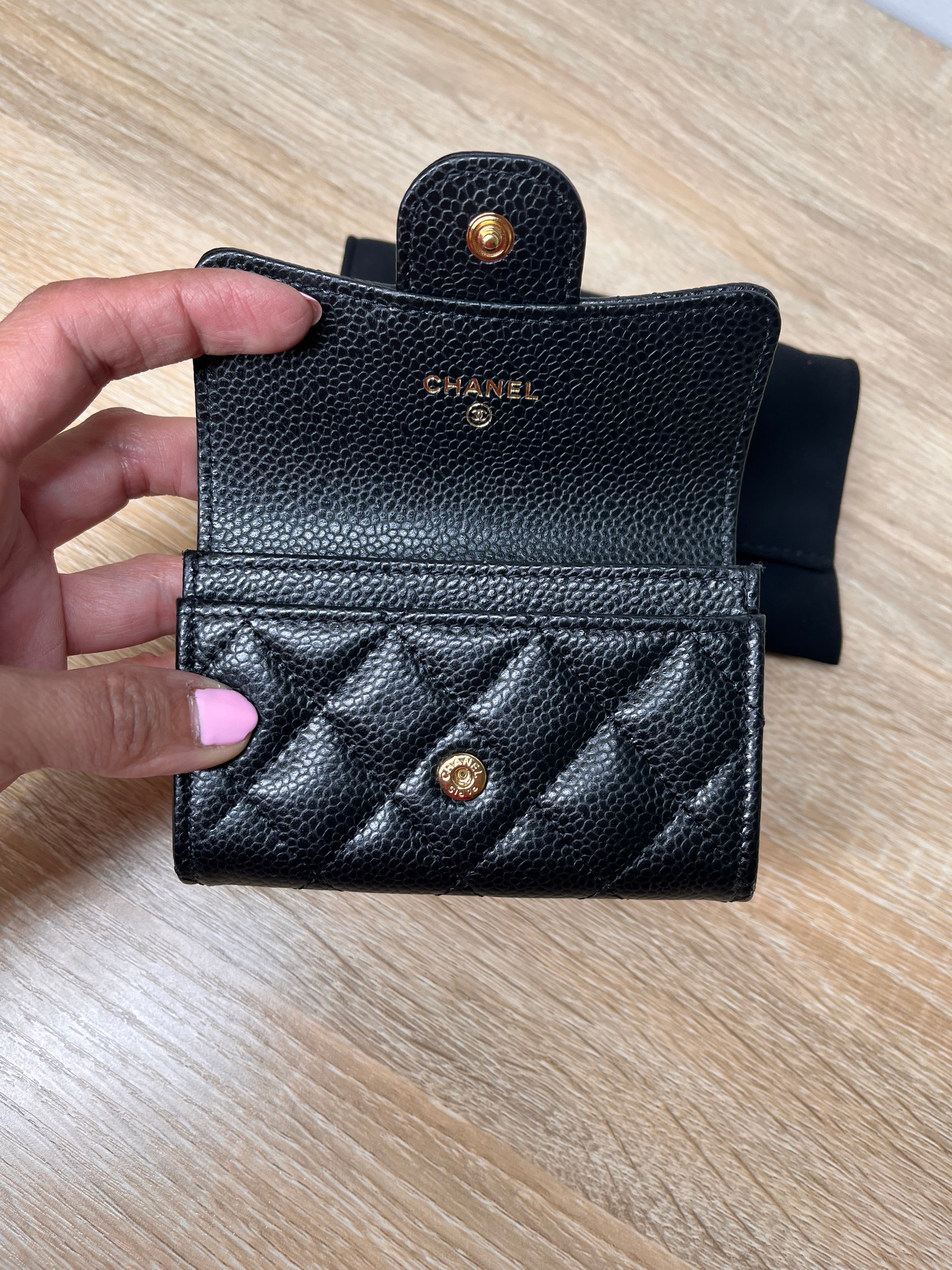 Chanel Caviar Classic Black Card Holder