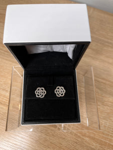 Chanel Camelia Ajoure Diamond Earrings