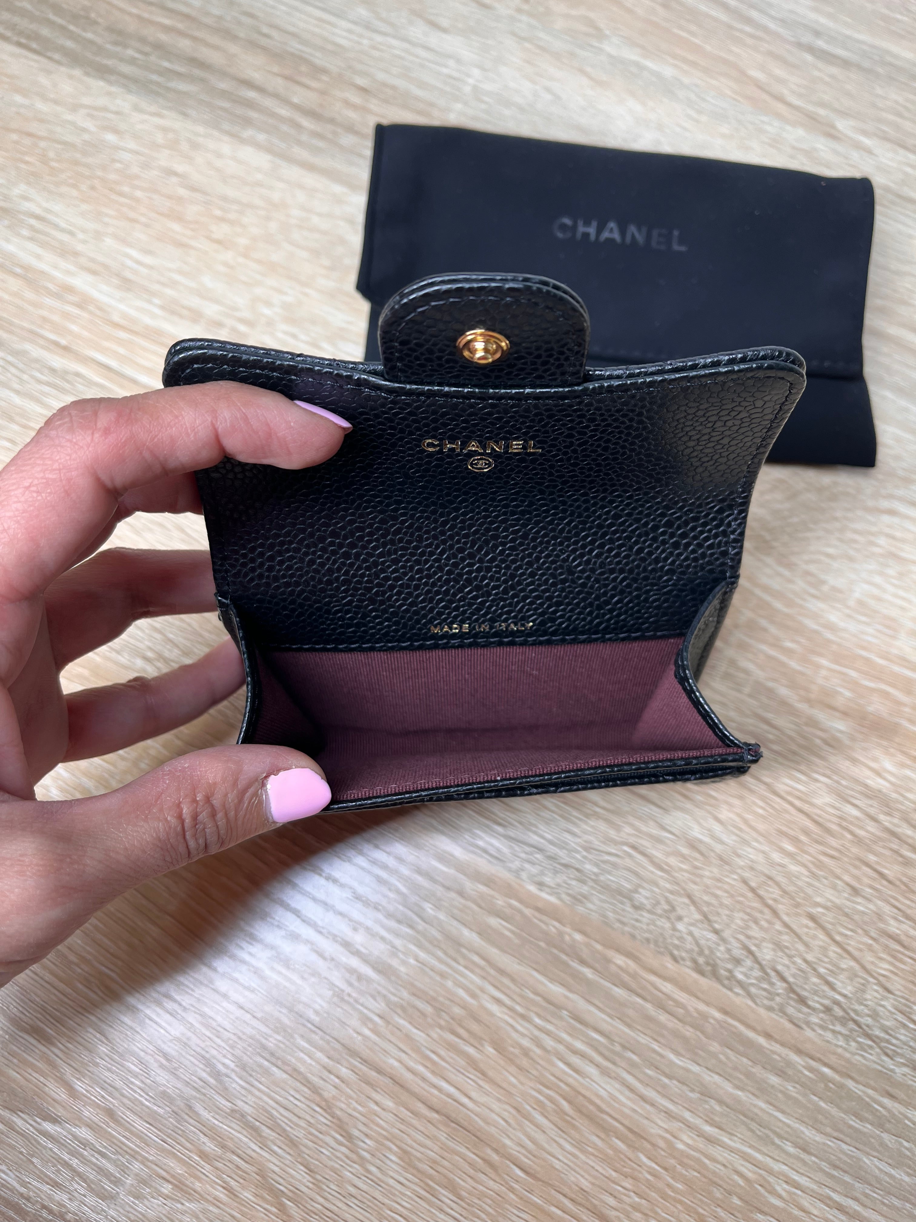 Chanel Caviar Classic Black Card Holder