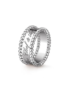 Van Cleef & Arpels - Perlee Signature 18K White Gold Ring, 51