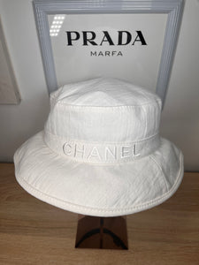 Chanel Bucket Hat White Hat, Large