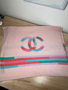 Chanel Cashmere Pink Scarf