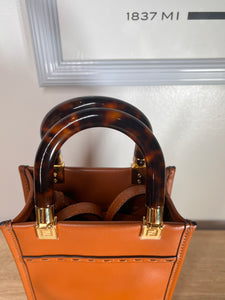 Fendi Sunshine Brown Handbag,Mini