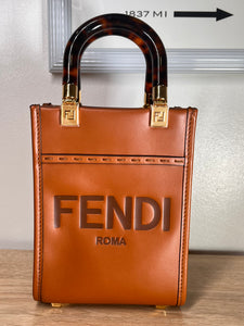 Fendi Sunshine Brown Handbag,Mini