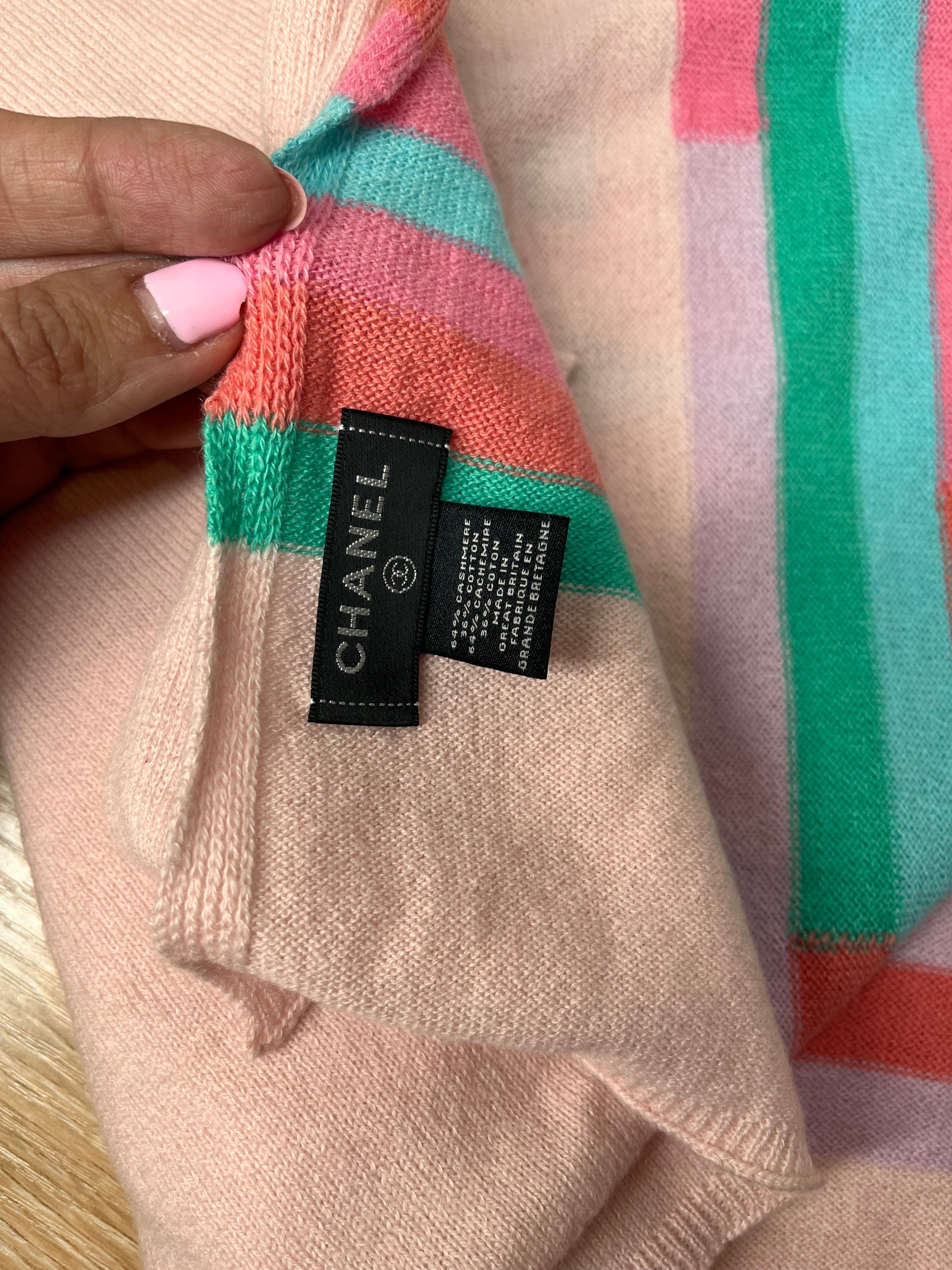 Chanel Cashmere Pink Scarf