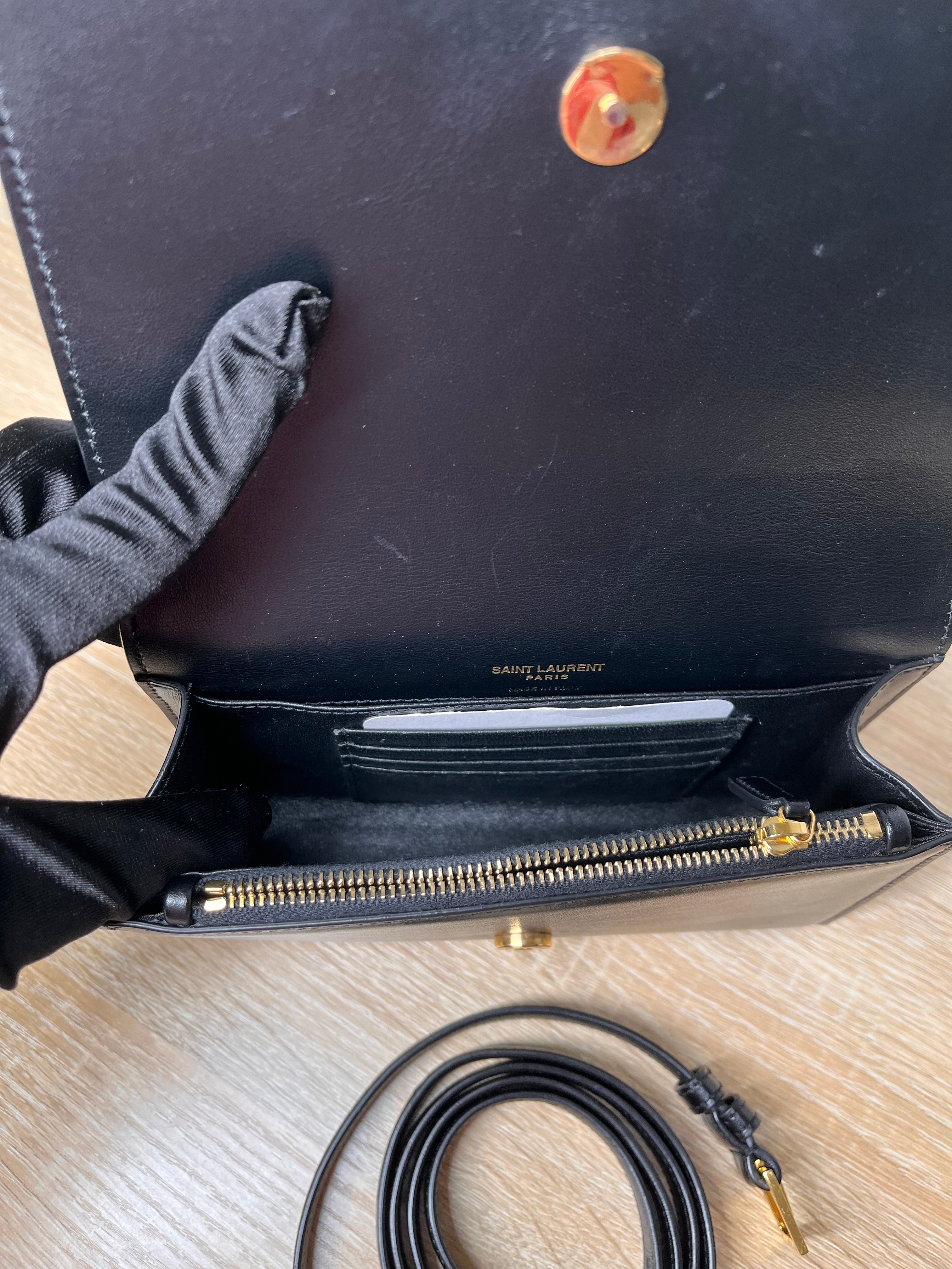 YSL Kate Black Belt Bag