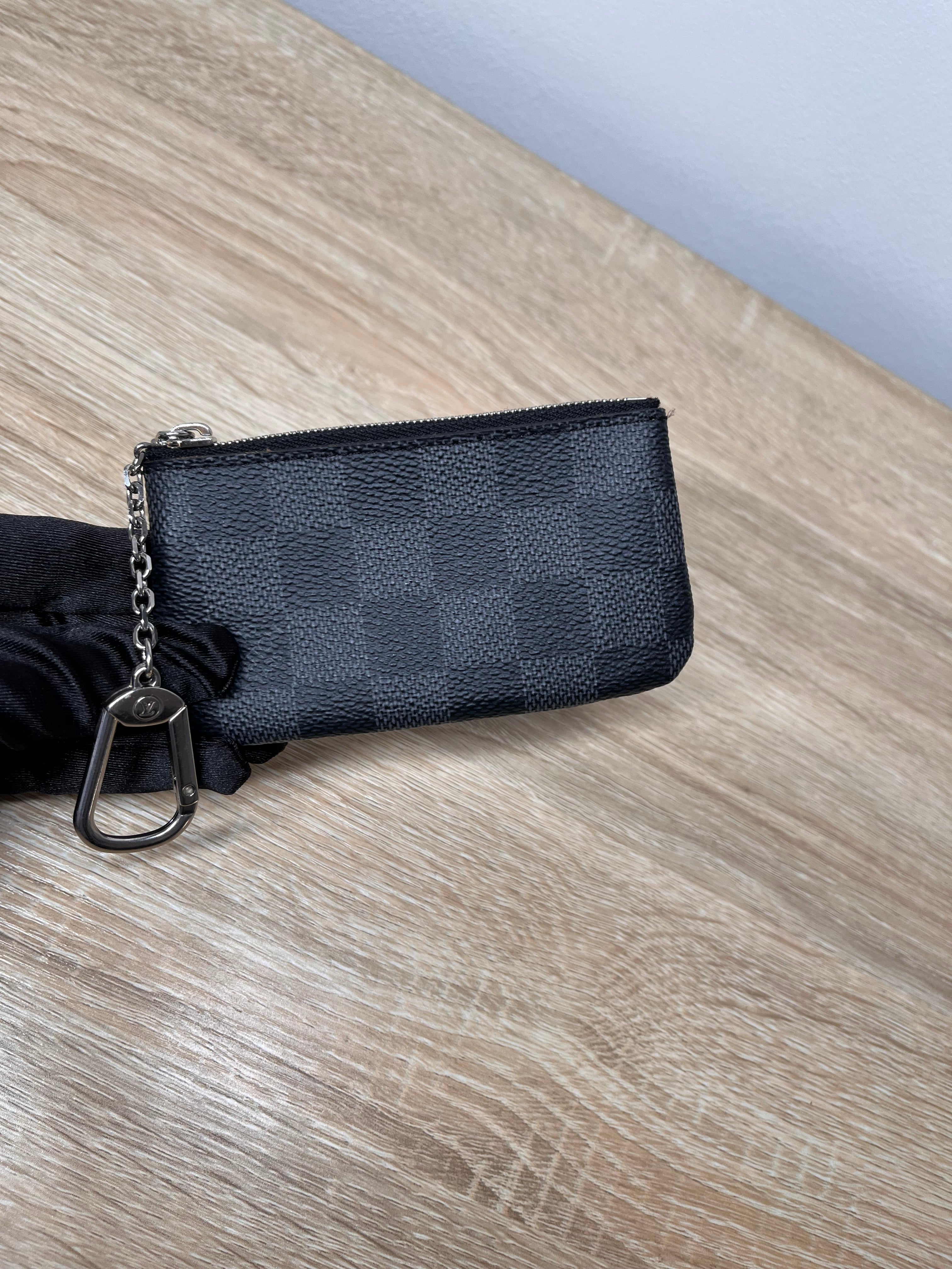 Louis Vuitton Damier Graphite Key Pouch, One Size