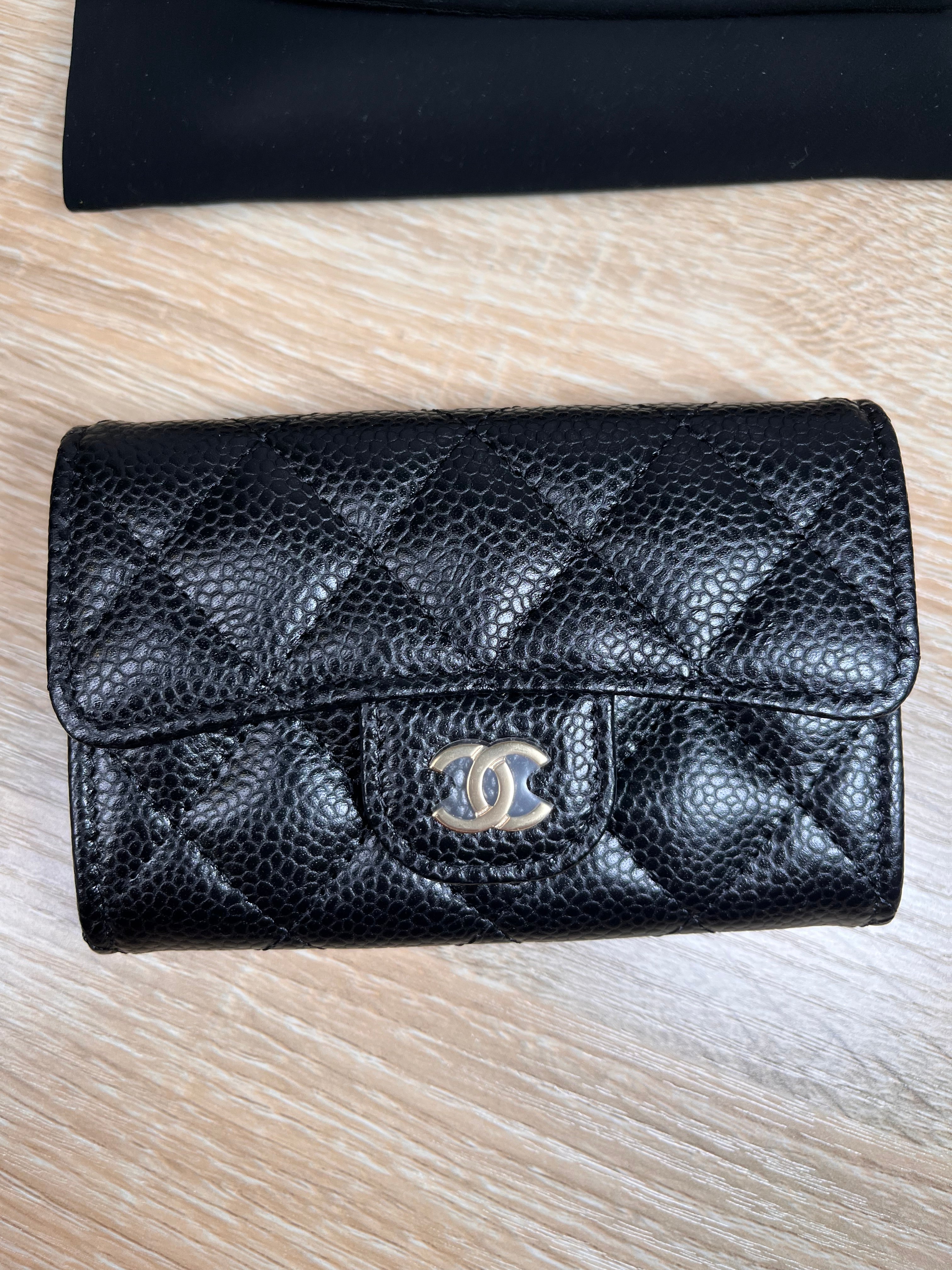 Chanel Caviar Classic Black Card Holder