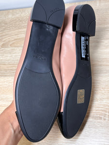 Prada Nude/Black Flats,36.5