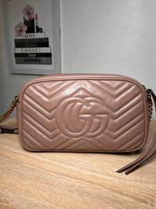 Gucci Marmont Dusty Pink Handbag, Small