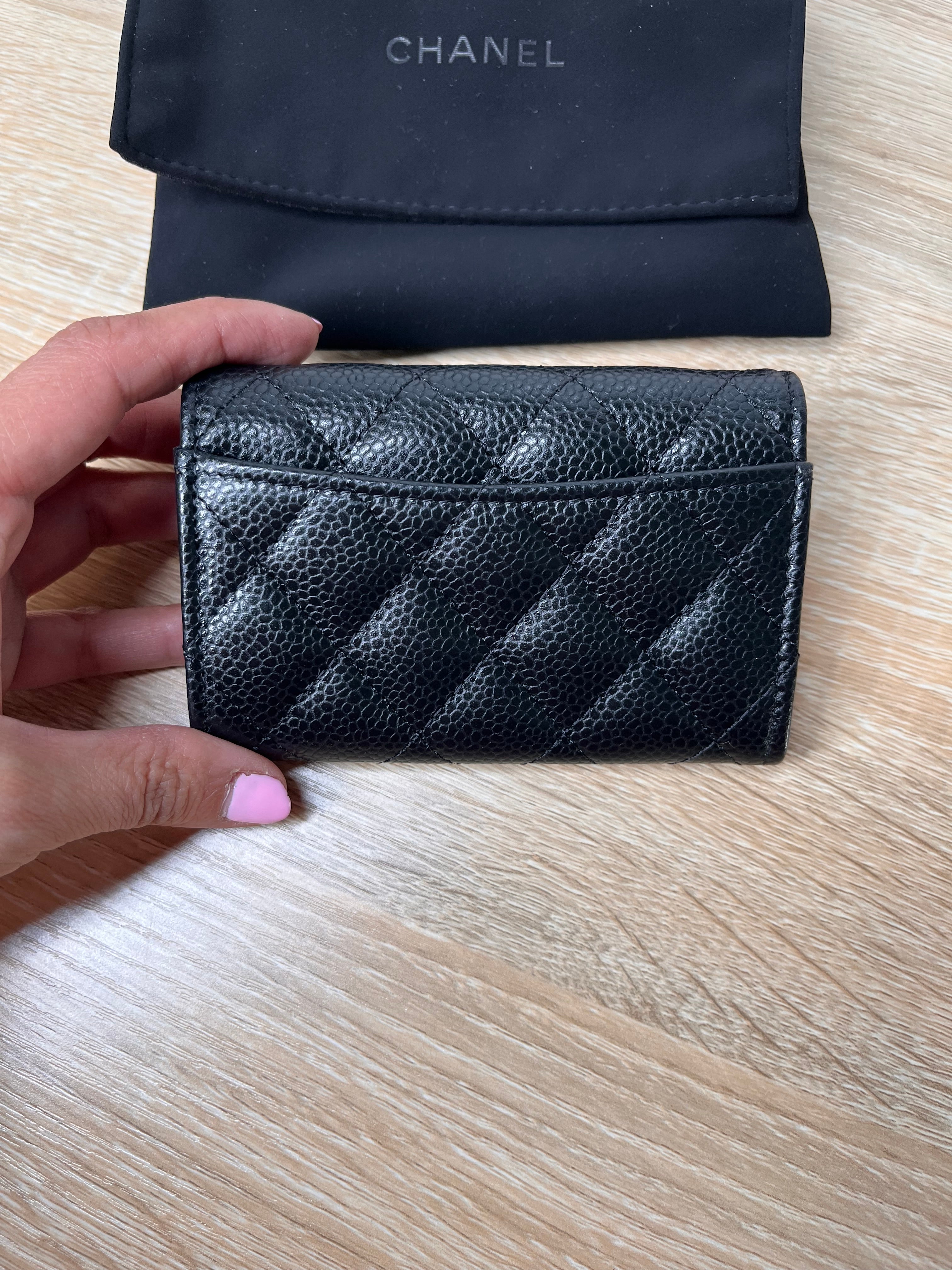 Chanel Caviar Classic Black Card Holder