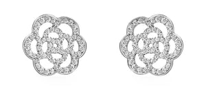 Chanel Camelia Ajoure Diamond Earrings