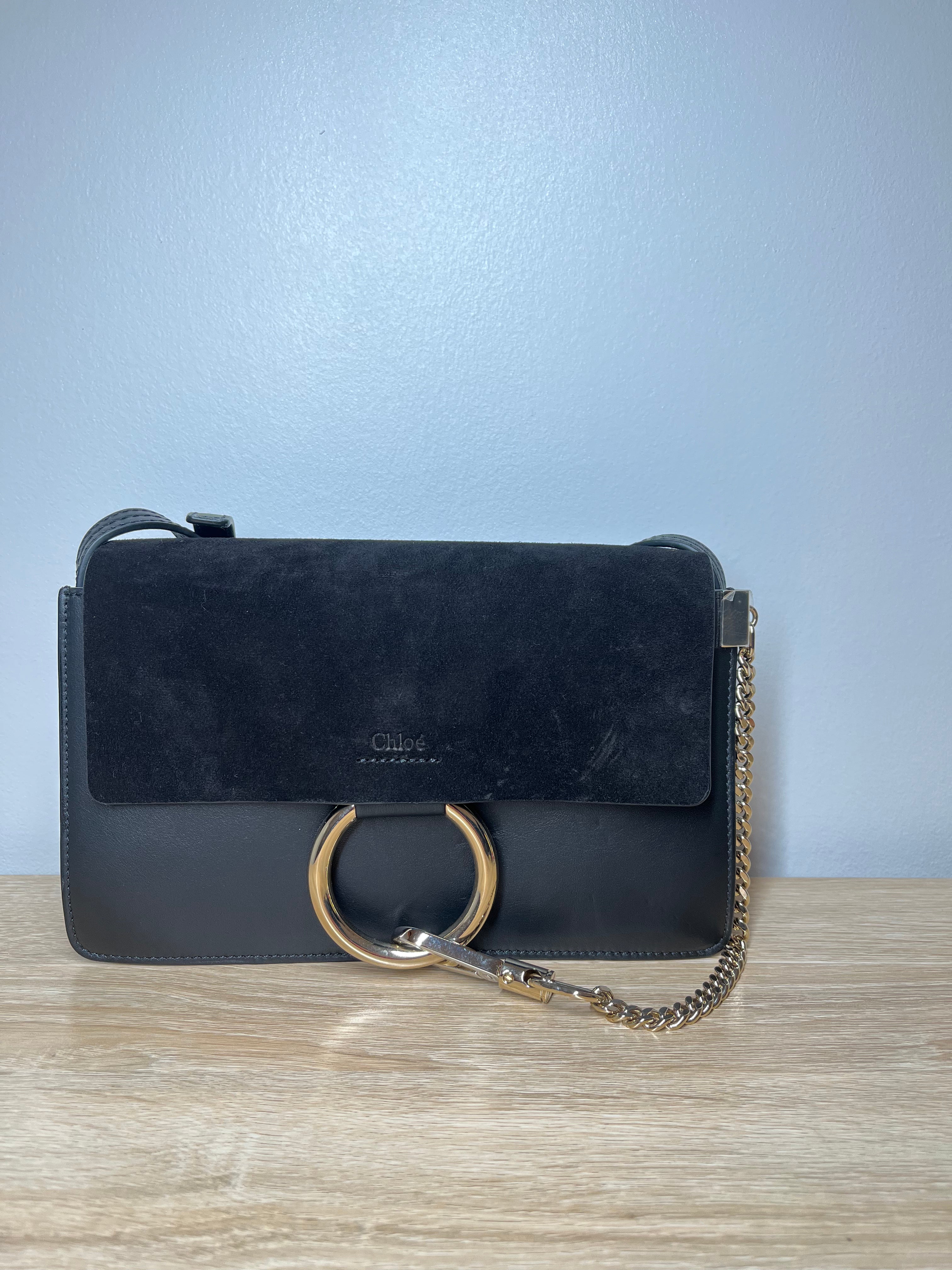 Chloe Faye Black Handbag, One Size