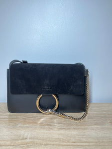 Chloe Faye Black Handbag, One Size