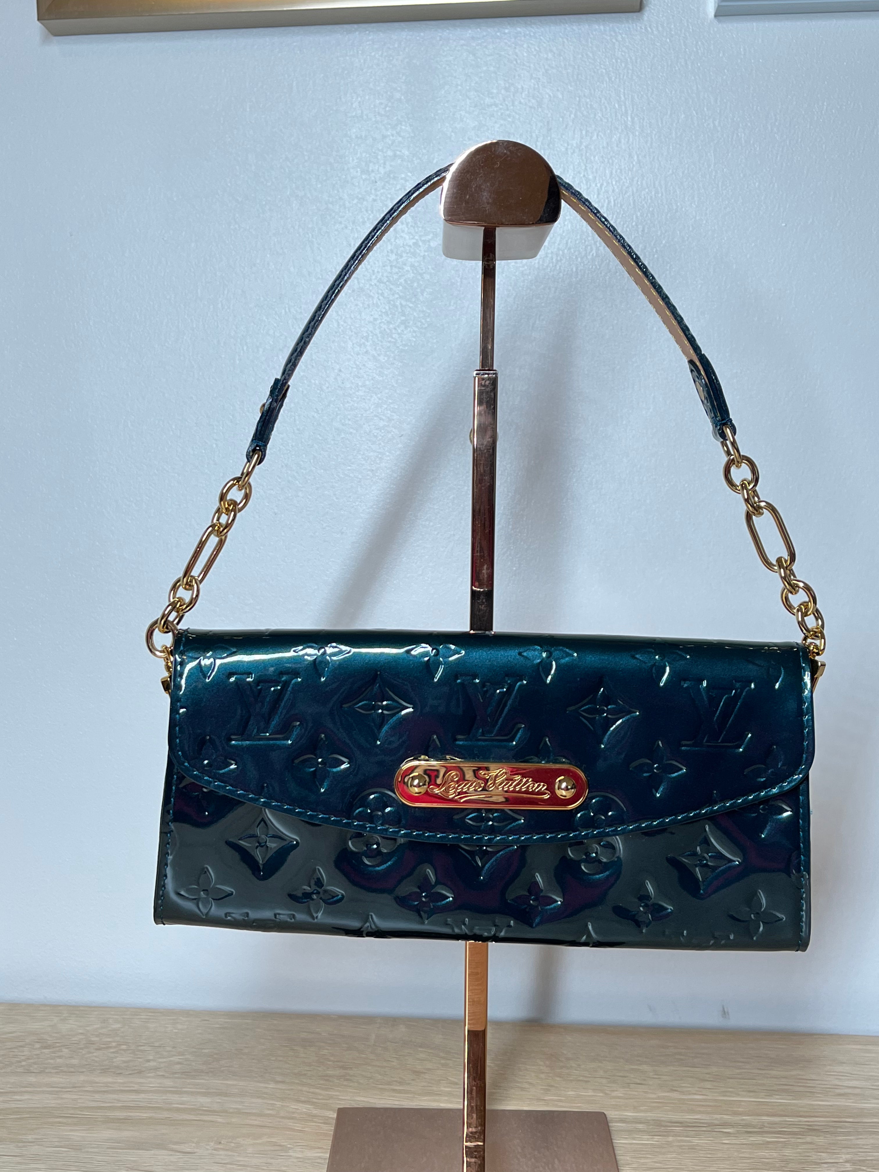Sunset boulevard leather handbag Louis Vuitton Blue in Leather - 21920849